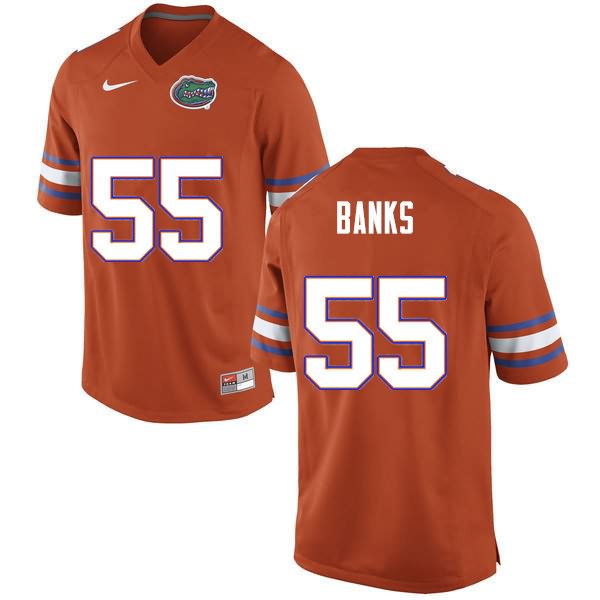 Men's NCAA Florida Gators Noah Banks #55 Stitched Authentic Nike Orange College Football Jersey LVD6165FH